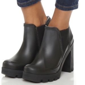 Hunter heeled bootie rain boot
